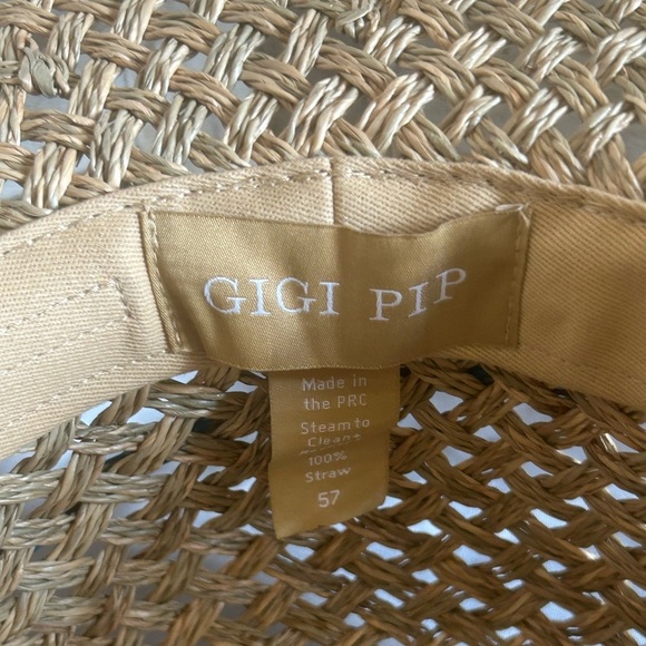 GIGI PIP Straw Hat in Natural Tan - Picture 8 of 9